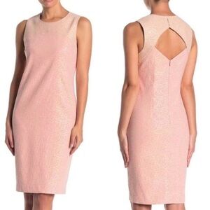 Trina Turk elegant pink and gold sleeveless dress size 6